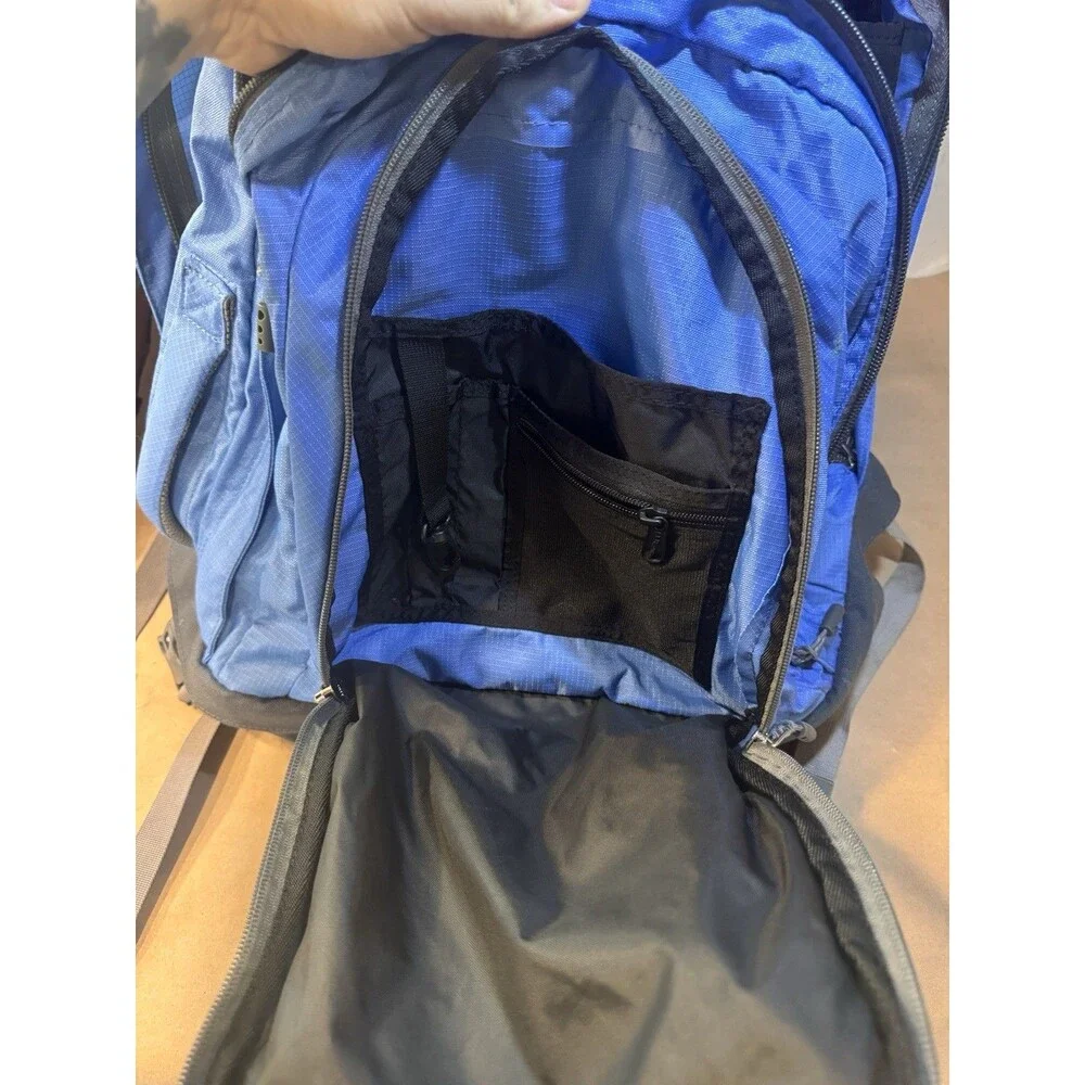 L.L.Bean 20L Nylon Hiking Daypack Backpack Blue/Gray w/ 15